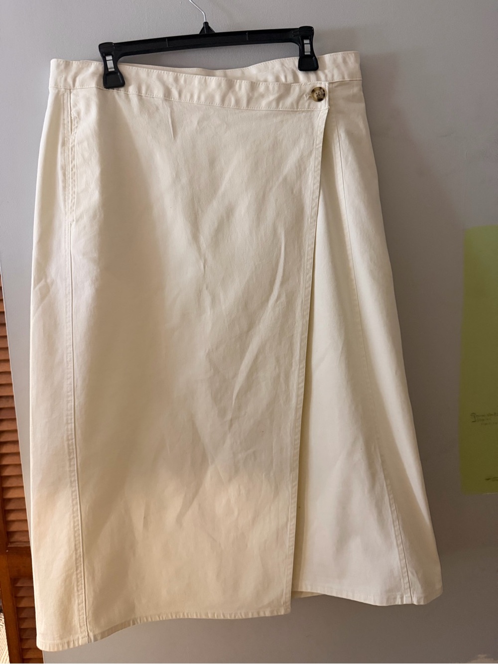 Universal Thread Cream Wrap A-Line Skirt